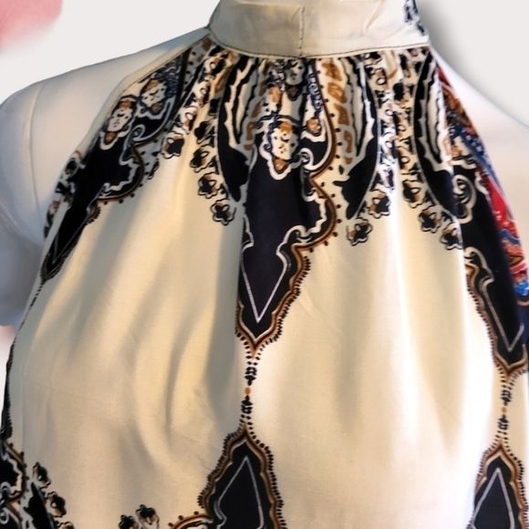 🟢$18 Boho Halter Neck dress L NWT - Picture 5 of 6